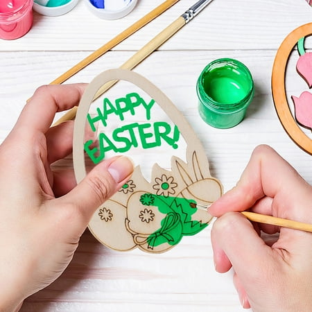 Toyfunny Easter Wooden Decoration Pendant Set Children DIY Coloring Festival Home Accessories
Toyfunny Easter Wooden Decoration Pendant Set Children DIY Coloring Festival Home Accessories