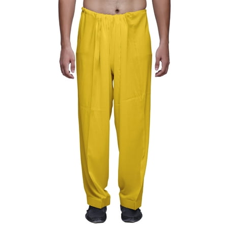 Atasi Men Solid Rayon Ready made Pajama Ethnic Wear Adjustable Drawstring Pant