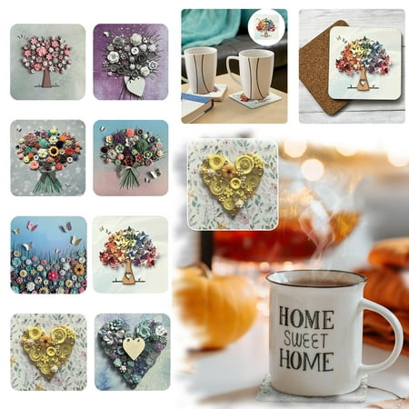 Home Table Coaster Placemat Rustic Drink Mat Floral Flower Ceramic Cup Mat For Mugs Cups Home Kitchen Party Supplies
Home Table Coaster Placemat Rustic Drink Mat Floral Flower Ceramic Cup Mat For Mugs Cups Home Kitchen Party Supplies