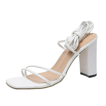 CLZOUD Slides Women Sandals White Fashion Spring Summer Women Sandals High Heel Heel Strap Open Toe Breathable Solid Style 42
CLZOUD Slides Women Sandals White Fashion Spring Summer Women Sandals High Heel Heel Strap Open Toe Breathable Solid Style 42