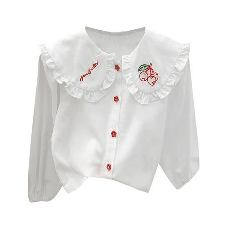Girl s Lace Embroidered Turn Down Collar Long Sleeve Cotton Casual Shirt Cute Clothes For 1 To 6 Years Baby Clothes
Girl s Lace Embroidered Turn Down Collar Long Sleeve Cotton Casual Shirt Cute Clothes For 1 To 6 Years Baby Clothes