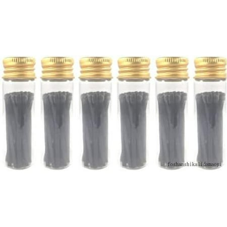 All Black Decorative Matches | 120 Small Premium Wooden Safety Matches | 6 Jars Of 20 Matches Each With Striker On Bottom | Home Decor
All Black Decorative Matches | 120 Small Premium Wooden Safety Matches | 6 Jars Of 20 Matches Each With Striker On Bottom | Home Decor