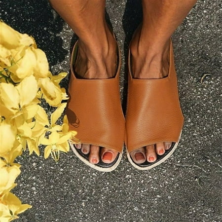 uikmnh Slippers for Women Women s Plus Size Leisure Buckle Slip-toe Beach Fish Mouth Flat Slippers Brown 8.5
uikmnh Slippers for Women Women s Plus Size Leisure Buckle Slip-toe Beach Fish Mouth Flat Slippers Brown 8.5
