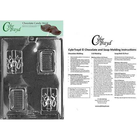 Small Box With Bow Chocolate Candy Mold with Exclusive Cybrtrayd Copyrighted Molding Instructions
Small Box With Bow Chocolate Candy Mold with Exclusive Cybrtrayd Copyrighted Molding Instructions