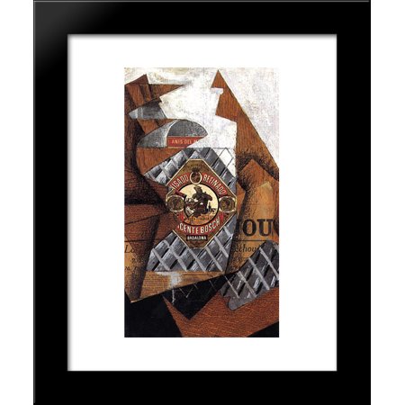 The Bottle of Anis del Mono 20x24 Framed Art Print by Juan Gris