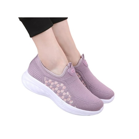 Tenmix Ladies Flats Walking Shoe Slip On Sneakers Mesh Casual Shoes Womens Lightweight Non-slip Sneaker Light Purple 7
Tenmix Ladies Flats Walking Shoe Slip On Sneakers Mesh Casual Shoes Womens Lightweight Non-slip Sneaker Light Purple 7