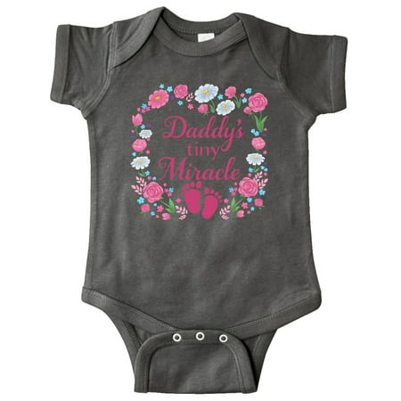Inktastic Daddy s Tiny Miracle with Pink Flowers and Baby Footprints Gift Baby Boy or Baby Girl Bodysuit
Inktastic Daddy s Tiny Miracle with Pink Flowers and Baby Footprints Gift Baby Boy or Baby Girl Bodysuit