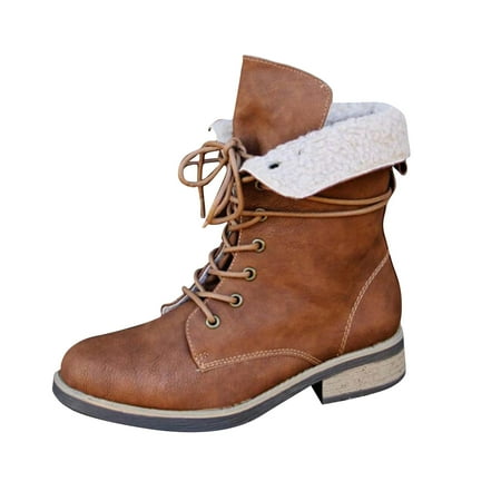 KBKYBUYZ Women s Casual And Comfortable Plus Velvet Warmth Round Toe Low Heel Lace Up Boots
KBKYBUYZ Women s Casual And Comfortable Plus Velvet Warmth Round Toe Low Heel Lace Up Boots