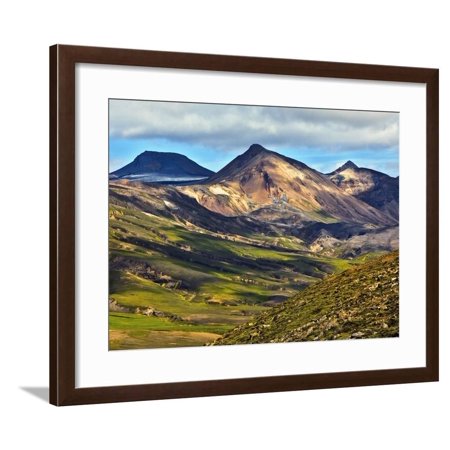 Mountain Vista, Iceland Framed Print Wall Art By Adam Jones