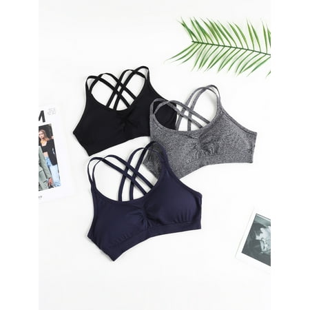 3pcs/Pack Solid Workout Top Cross Back Straps Backless Yoga Sports Bra Gym Quick Dry Camisole Women s Activewear
3pcs/Pack Solid Workout Top Cross Back Straps Backless Yoga Sports Bra Gym Quick Dry Camisole Women s Activewear