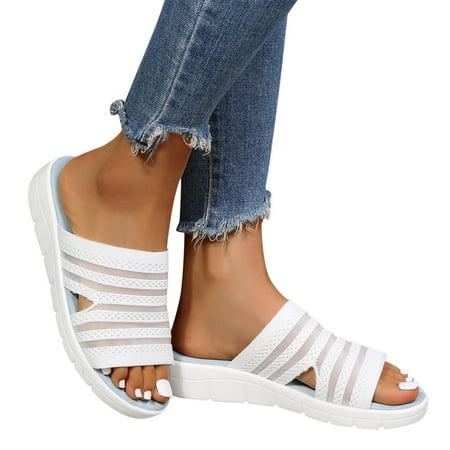 KI-8jcuD Womens Fuzzy Slippetrs Leisure Roman Style Stripe Women S Solid Color Summer Non Slip Slip On Flat Beach Open Toe Breathable Sandals Shoes Slippers Slippers For Women Memory Foam Slippers W
KI-8jcuD Womens Fuzzy Slippetrs Leisure Roman Style Stripe Women S Solid Color Summer Non Slip Slip On Flat Beach Open Toe Breathable Sandals Shoes Slippers Slippers For Women Memory Foam Slippers W