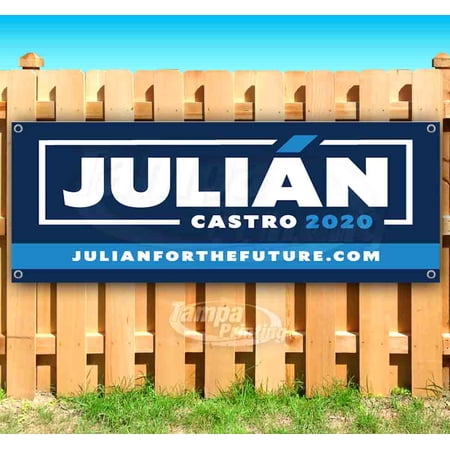 Julian Castro For President 2020 13 oz heavy duty vinyl banner sign with metal grommets, new, store, advertising, flag, (many sizes available)