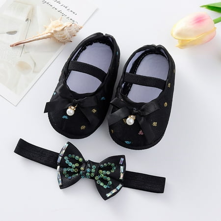 Hunpta Toddler Shoes Little Child Shoes Soft Sole Toddler Shoes Hanging Pearl Cute Bow Princess Shoes Headband Set
Hunpta Toddler Shoes Little Child Shoes Soft Sole Toddler Shoes Hanging Pearl Cute Bow Princess Shoes Headband Set