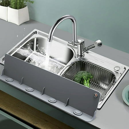 Jytue Silicone Sink Splatter Guard Kitchen Sink Water Splash Guard with Suction Cup Anti-Splatter Dish Washing Baffle Board Reusable Sink Splatter Guard for Kitchen Bathroom Basin Countertop
Jytue Silicone Sink Splatter Guard Kitchen Sink Water Splash Guard with Suction Cup Anti-Splatter Dish Washing Baffle Board Reusable Sink Splatter Guard for Kitchen Bathroom Basin Countertop