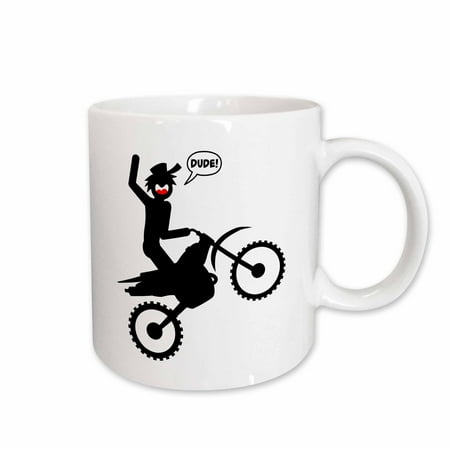 3dRose A stickman image on a dirt bike riding a wheelie and getting air dude Ceramic Mug 15-ounce
3dRose A stickman image on a dirt bike riding a wheelie and getting air dude Ceramic Mug 15-ounce