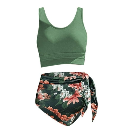 ZHAGHMIN Two Piece Women Swimsuit Bikini Set Lace Up Solid Color Ruched Bathing Suits Seamless High Waist Sports Bra Swimwear Summer Green SizeXL
ZHAGHMIN Two Piece Women Swimsuit Bikini Set Lace Up Solid Color Ruched Bathing Suits Seamless High Waist Sports Bra Swimwear Summer Green SizeXL