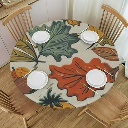 Tllo0ord Fall Thanksgiving Round Tablecloths Table Covers with Elastic Polyester Fitted Tablecloth Circular Tablecloths for Indoor Outdoor Picnic Party Fit Table 38-42
Tllo0ord Fall Thanksgiving Round Tablecloths Table Covers with Elastic Polyester Fitted Tablecloth Circular Tablecloths for Indoor Outdoor Picnic Party Fit Table 38-42