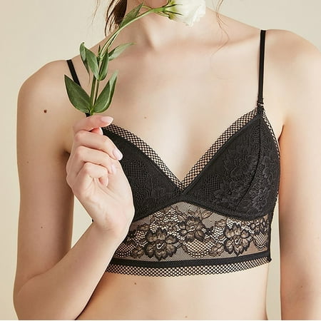 Womens Lace Wirefree Push-Up Light Lift Strappy Bras High Support Exercise Sports Bras for Women Black XL
Womens Lace Wirefree Push-Up Light Lift Strappy Bras High Support Exercise Sports Bras for Women Black XL