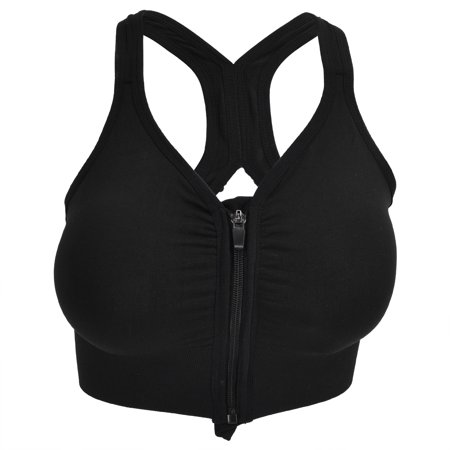 Breathable Zip Front Sports Bra Women s Strappy Padded Bra Wireless Cross Back Workout Bra BlackBlack L
Breathable Zip Front Sports Bra Women s Strappy Padded Bra Wireless Cross Back Workout Bra BlackBlack L