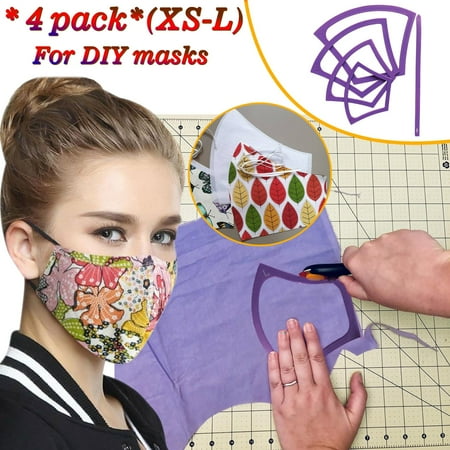 Sunhillsgrace Office&Craft&Stationery 4Pc Reusable Mask Templates/Pattern For Diy Masks With Elastic Tool Xs-L
Sunhillsgrace Office&Craft&Stationery 4Pc Reusable Mask Templates/Pattern For Diy Masks With Elastic Tool Xs-L