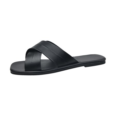 Dpityserensio Women s Summer Sandals Flat Shoes Cross Over Wide Band Women s Sandals Open Toe Slippers Black 6(37)
Dpityserensio Women s Summer Sandals Flat Shoes Cross Over Wide Band Women s Sandals Open Toe Slippers Black 6(37)