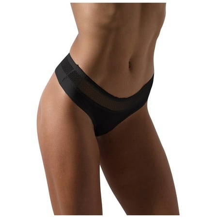 Kddylitq Women s No Show Bikini Panties Low Rise Breathable Lace Underwear Soft Briefs Black L
Kddylitq Women s No Show Bikini Panties Low Rise Breathable Lace Underwear Soft Briefs Black L