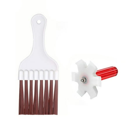 Air Conditioner Condenser Fin Comb Refrigerator Coil Cleaning Whisk Brush Kit