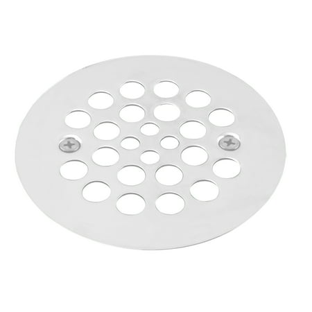 4-1/4 in. O.D. Shower Strainer Plastic-Oddities Style in Powdercoated White