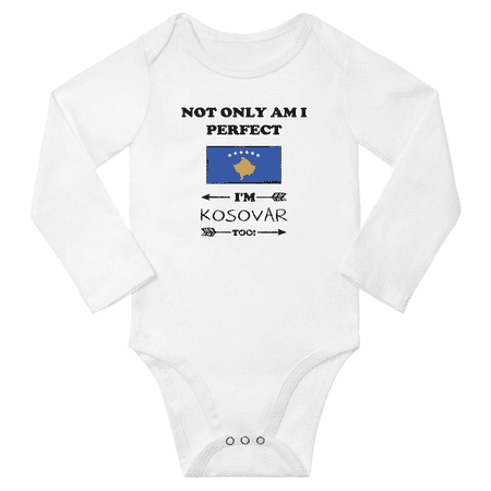 Not Only am i Perfect I m Kosovar Too! Baby Long Sleeve Bodysuit Outfits (White 24 Months)
Not Only am i Perfect I m Kosovar Too! Baby Long Sleeve Bodysuit Outfits (White 24 Months)