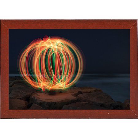 Christmas Ball.tif-CHRMOY115476 Print 24"x36" by Chris Moyer in a Affordable Red Mahogany Medium
