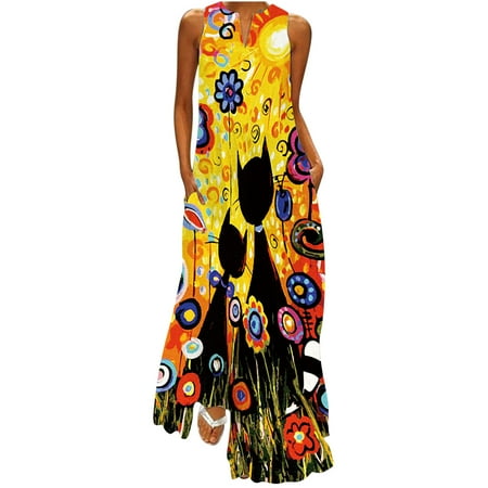 asdoklhq Maternity Dress Women s Casual Long Dress With Striped Floral Print Sleeveless Maxi Dress
asdoklhq Maternity Dress Women s Casual Long Dress With Striped Floral Print Sleeveless Maxi Dress