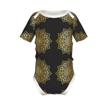 Yiaed Gold Mandala Print Infant Climbing Short Sleeve Onesie One-Piece Baby Bodysuit Clothes 0-12 Months -18 Months
Yiaed Gold Mandala Print Infant Climbing Short Sleeve Onesie One-Piece Baby Bodysuit Clothes 0-12 Months -18 Months
