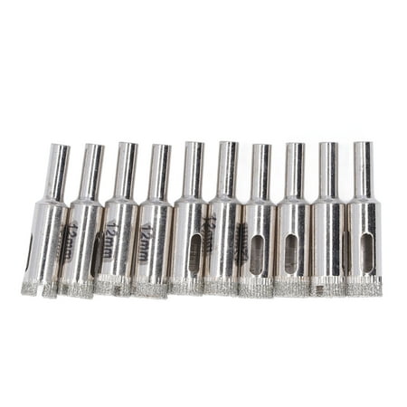 Brrnoo Glass Hole Opener Set 10Pcs Glass Drill Bit 12mm High Torsion Stable Fine Workmanship Sturdy Durable Tile Drill Bits
Brrnoo Glass Hole Opener Set 10Pcs Glass Drill Bit 12mm High Torsion Stable Fine Workmanship Sturdy Durable Tile Drill Bits