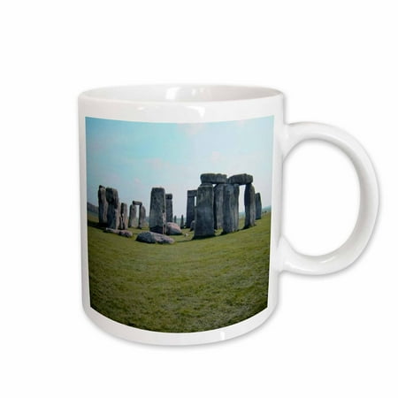 3dRose Stonehenge England blue sky green grass Ceramic Mug 15-ounce