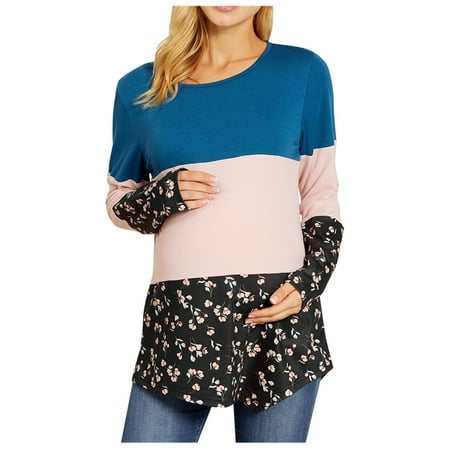 Tejiojio Maternity Labor Nursing Clothing Clearance Pregnancy Maternity Long Sleeve Irregular hem Flower Print Tops Shirts
Tejiojio Maternity Labor Nursing Clothing Clearance Pregnancy Maternity Long Sleeve Irregular hem Flower Print Tops Shirts