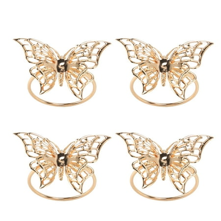 Napkin Rings Set of 4 Gold Butterfly Napkin Rings Napkin Holders for Wedding Banquet Dinner Decor Favor Tabletop Adornment Holder Table Decoration
Napkin Rings Set of 4 Gold Butterfly Napkin Rings Napkin Holders for Wedding Banquet Dinner Decor Favor Tabletop Adornment Holder Table Decoration