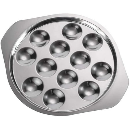 2 Pcs Snail Dish Plate Restaurant Serving Dish Heat Resistant Mushroom Escargot Dinner Stainless Steel Round Snail Plate
2 Pcs Snail Dish Plate Restaurant Serving Dish Heat Resistant Mushroom Escargot Dinner Stainless Steel Round Snail Plate