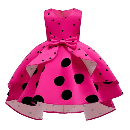 NZRVAWS Toddler Baby Girls Princess Dress Wave Point Print Bow Sleeveless Round Neck Dress 1PCS Princess Dress 2-3T Rosy
NZRVAWS Toddler Baby Girls Princess Dress Wave Point Print Bow Sleeveless Round Neck Dress 1PCS Princess Dress 2-3T Rosy