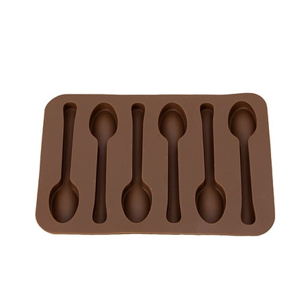 Silicone Baking Mould Spoon Design Chocolate Cake Biscuit Candy Jelly Mold Decor