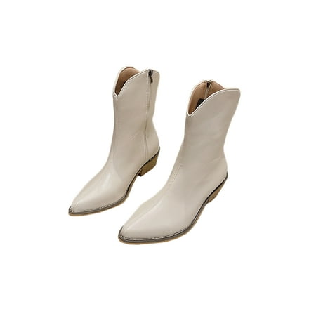 Ymiytan Ladies Fashion Western Cowgirl Boot Work Side Zipper Winter Knee High Shoes Comfort Mid Calf Beige 5.5
Ymiytan Ladies Fashion Western Cowgirl Boot Work Side Zipper Winter Knee High Shoes Comfort Mid Calf Beige 5.5