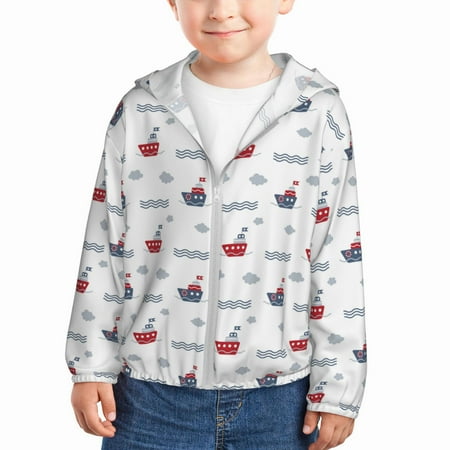 Ocsxa Colored Sail Boats Print Kids Active Zipper Sun Protection Jacket Boys Girls Hooded Cooling Shirt-4 Years
Ocsxa Colored Sail Boats Print Kids Active Zipper Sun Protection Jacket Boys Girls Hooded Cooling Shirt-4 Years