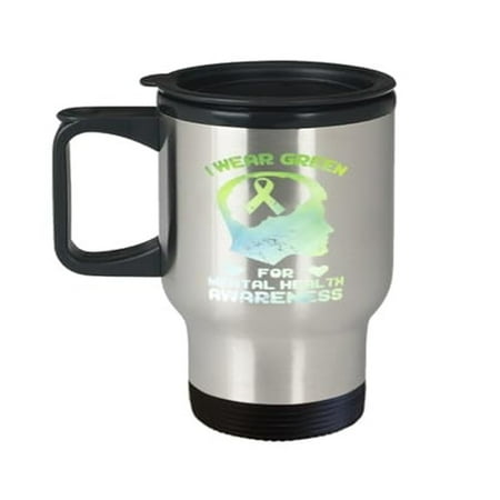 Support Travel Mug I Wear Green For Mental Health Awareness Green Ribbon Gift Birthday 14oz Portable Cup
Support Travel Mug I Wear Green For Mental Health Awareness Green Ribbon Gift Birthday 14oz Portable Cup