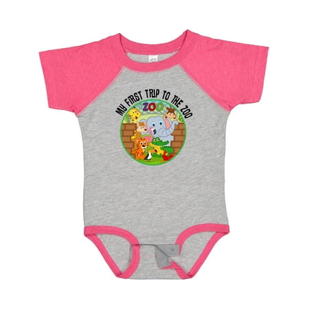 Inktastic First Trip to the Zoo Gift Baby Boy or Baby Girl Bodysuit