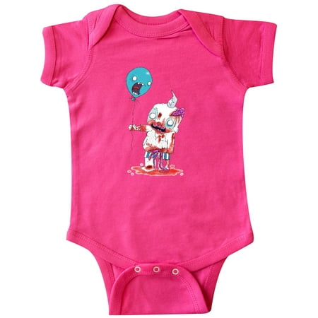 Inktastic Zombie Clown Balloon Gift Baby Boy or Baby Girl Bodysuit
