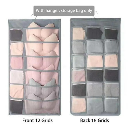 Yannee Double Sided Storage Bag Back 18 Pockets Front 12 Pockets Sock Bra Organizer Rack Hanging Storage Holder Bag Closet
Yannee Double Sided Storage Bag Back 18 Pockets Front 12 Pockets Sock Bra Organizer Rack Hanging Storage Holder Bag Closet