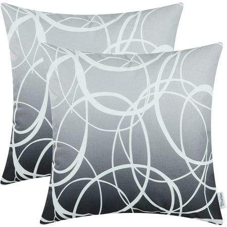 CaliTime Pack of 2 Soft Canvas Throw Pillow Covers Cases for Couch Sofa Home Decor Modern Gradient Ombre Circles Rings Both Sides 16x16 Inches Gray to Grey
CaliTime Pack of 2 Soft Canvas Throw Pillow Covers Cases for Couch Sofa Home Decor Modern Gradient Ombre Circles Rings Both Sides 16x16 Inches Gray to Grey