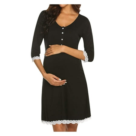 Women Maternity Dress HalfSleeve Lace Patchwork Dress For Daily Wearing Or Baby Shower Mama Sundress Casual Fashion Summer Clothing 
Women Maternity Dress HalfSleeve Lace Patchwork Dress For Daily Wearing Or Baby Shower Mama Sundress Casual Fashion Summer Clothing