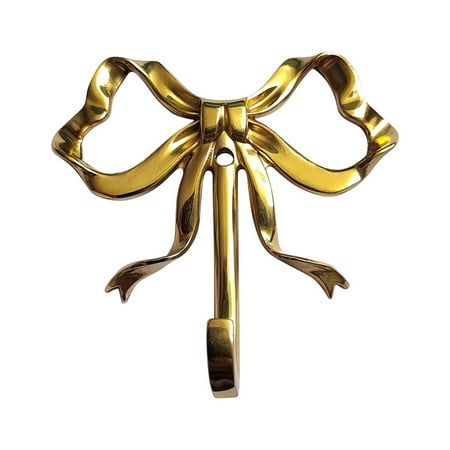 Vintage Brass Bowknot Wall Hook - Elegant Home Decor for Coats Hats and Keys - Easy Installation.
Vintage Brass Bowknot Wall Hook - Elegant Home Decor for Coats Hats and Keys - Easy Installation.