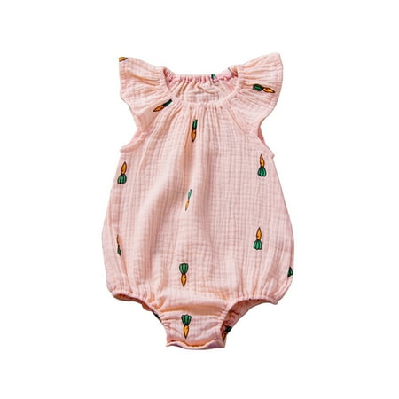 TUOBARR Infant Newborn Baby Girls Fly Sleeve Cartoon Bodysuit Romper Clothes Outfit Pink (0-24Months)
TUOBARR Infant Newborn Baby Girls Fly Sleeve Cartoon Bodysuit Romper Clothes Outfit Pink (0-24Months)