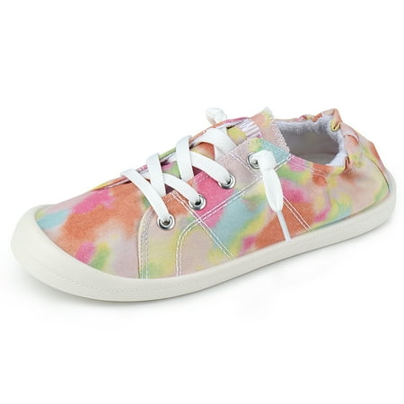 JENN ARDOR Women Canvas Shoes Low Top Slip-On Fashion Sneakers